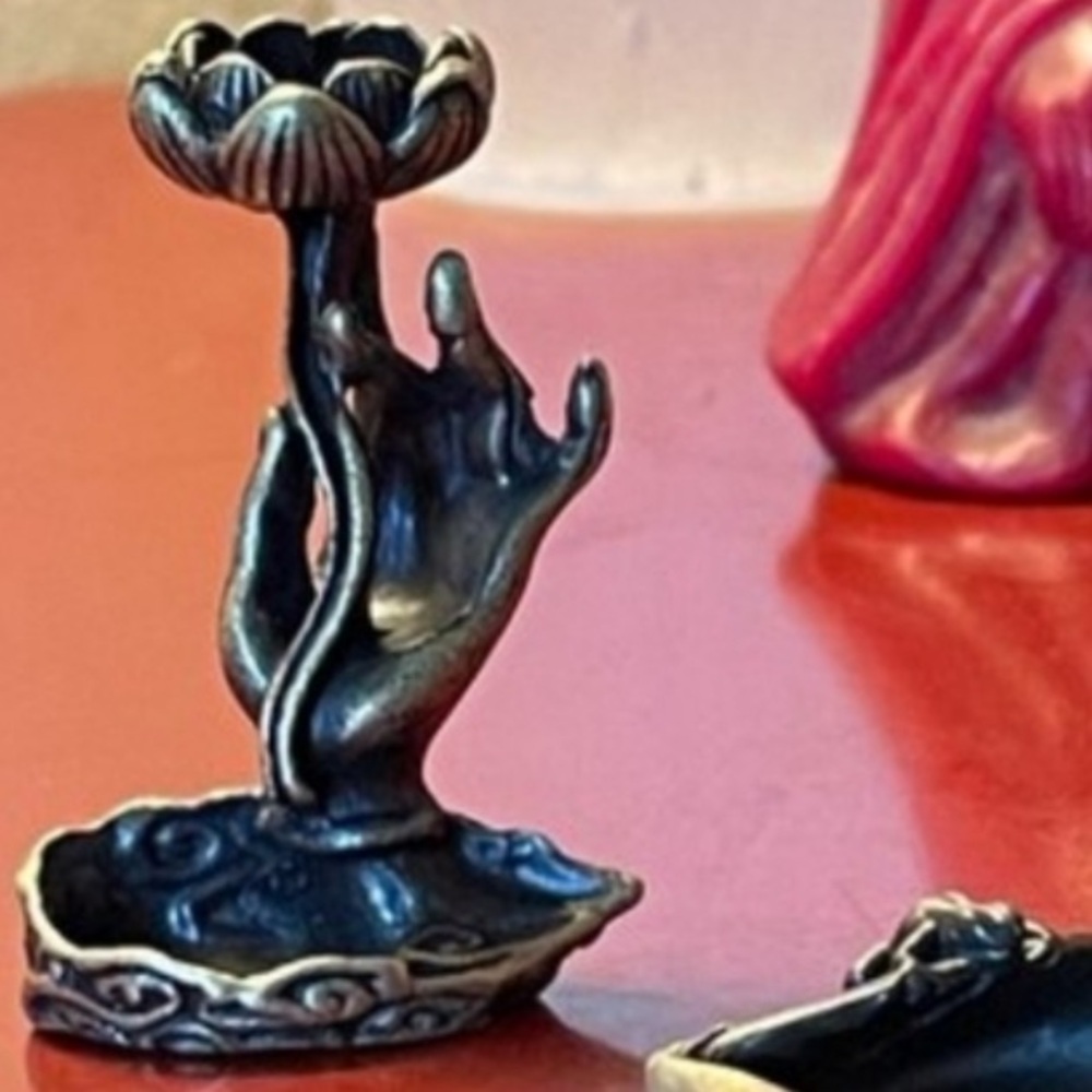 Vintage hand of Tara with Lotus